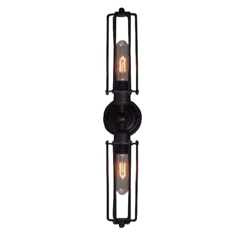 Vintage Industrial Wall Lamp - Retro Alloy Iron Shade E27 Bedside Sconce