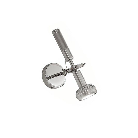 Halva Wall Lamp - Sleek Chrome Aluminum & Adjustable Goose-Neck Wall Spotlight