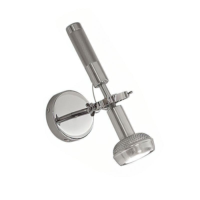Halva Wall Lamp - Sleek Chrome Aluminum & Adjustable Goose-Neck Wall Spotlight