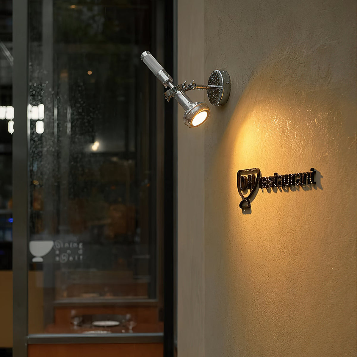 Halva Wall Lamp - Sleek Chrome Aluminum & Adjustable Goose-Neck Wall Spotlight