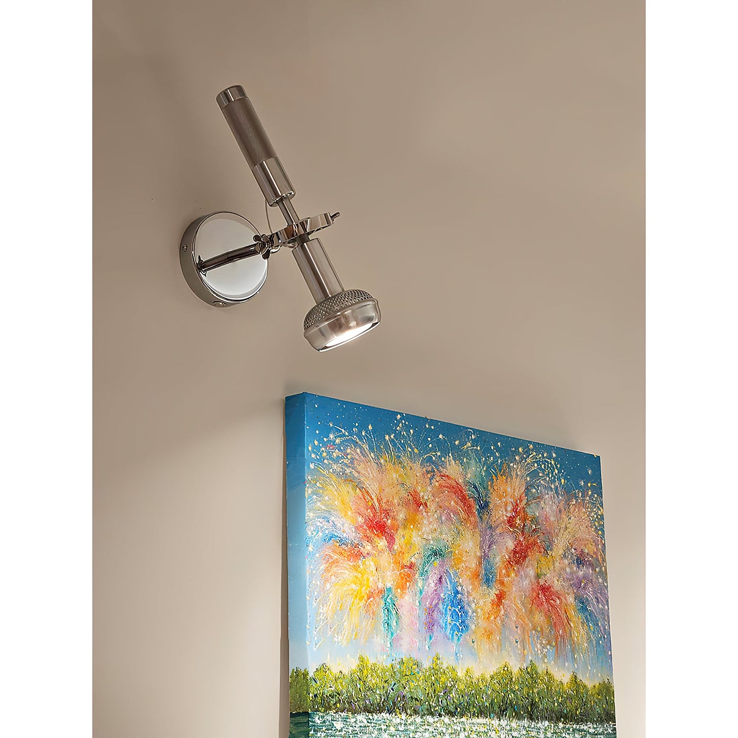 Halva Wall Lamp - Sleek Chrome Aluminum & Adjustable Goose-Neck Wall Spotlight