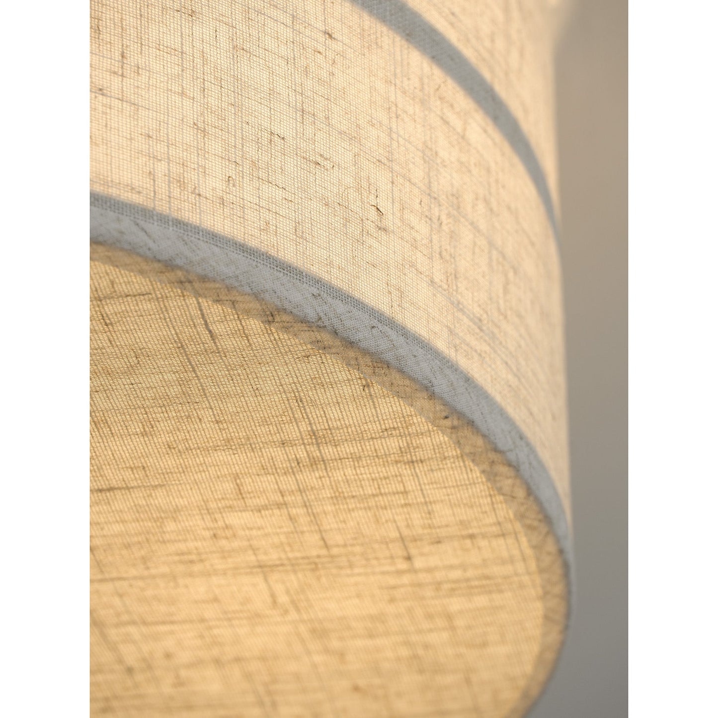 Hashira Ceiling Lamp - Architectural Textured Linen Flush Mount Ceiling Light