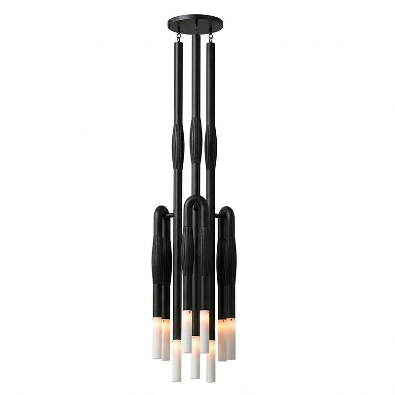 Head Antonia Pendant Lamp - Avant-Garde Faux Horsehair & Iron Pendan