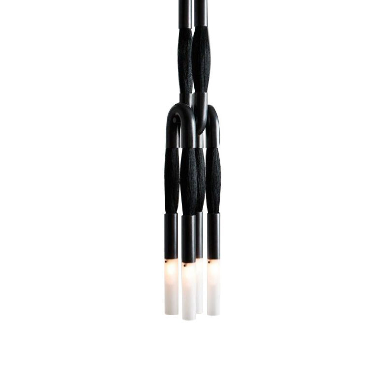 Head Antonia Pendant Lamp - Avant-Garde Faux Horsehair & Iron Pendan