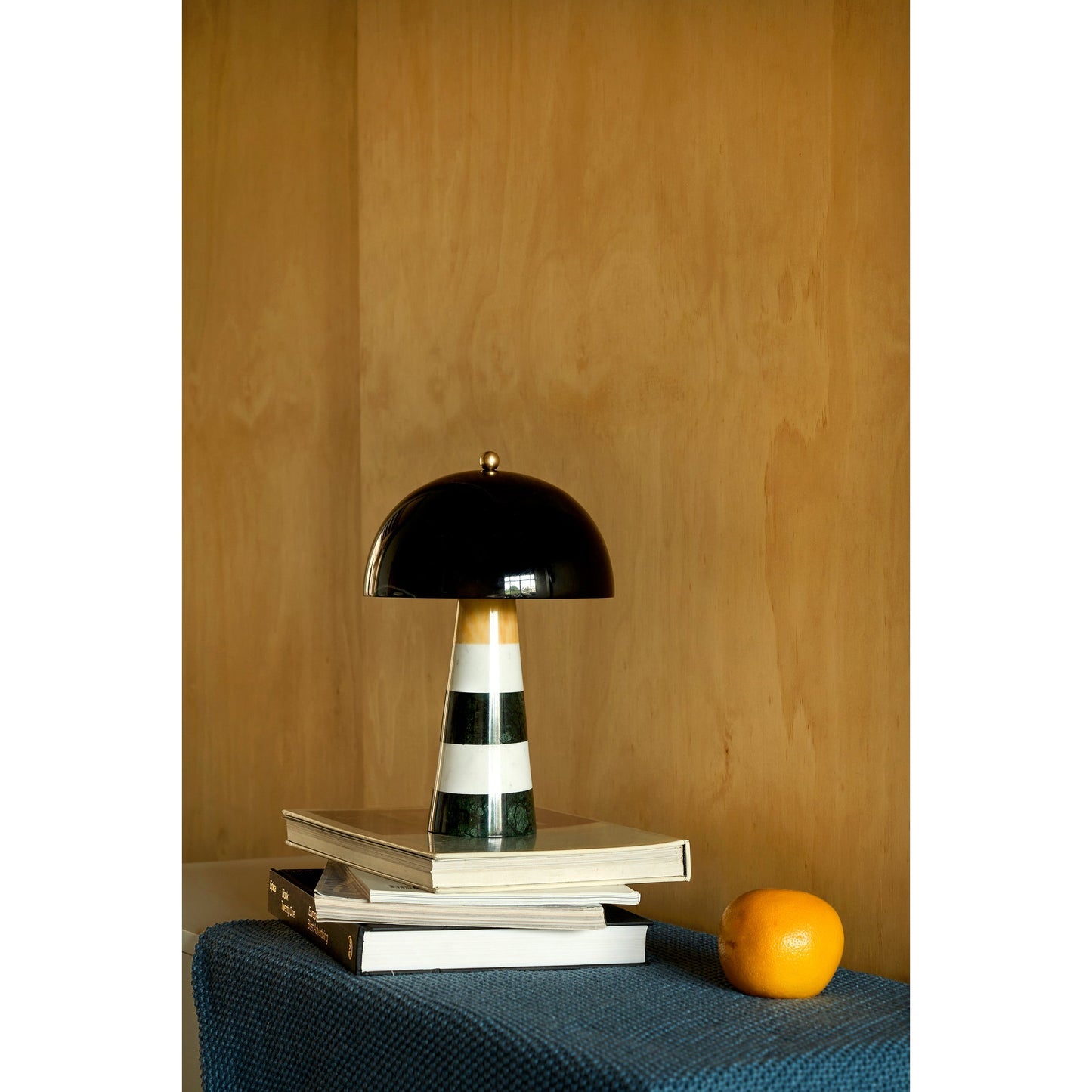 Hed Marble Table Lamp - Sculptural Striped Stone Desk Light | Quiet Luxury