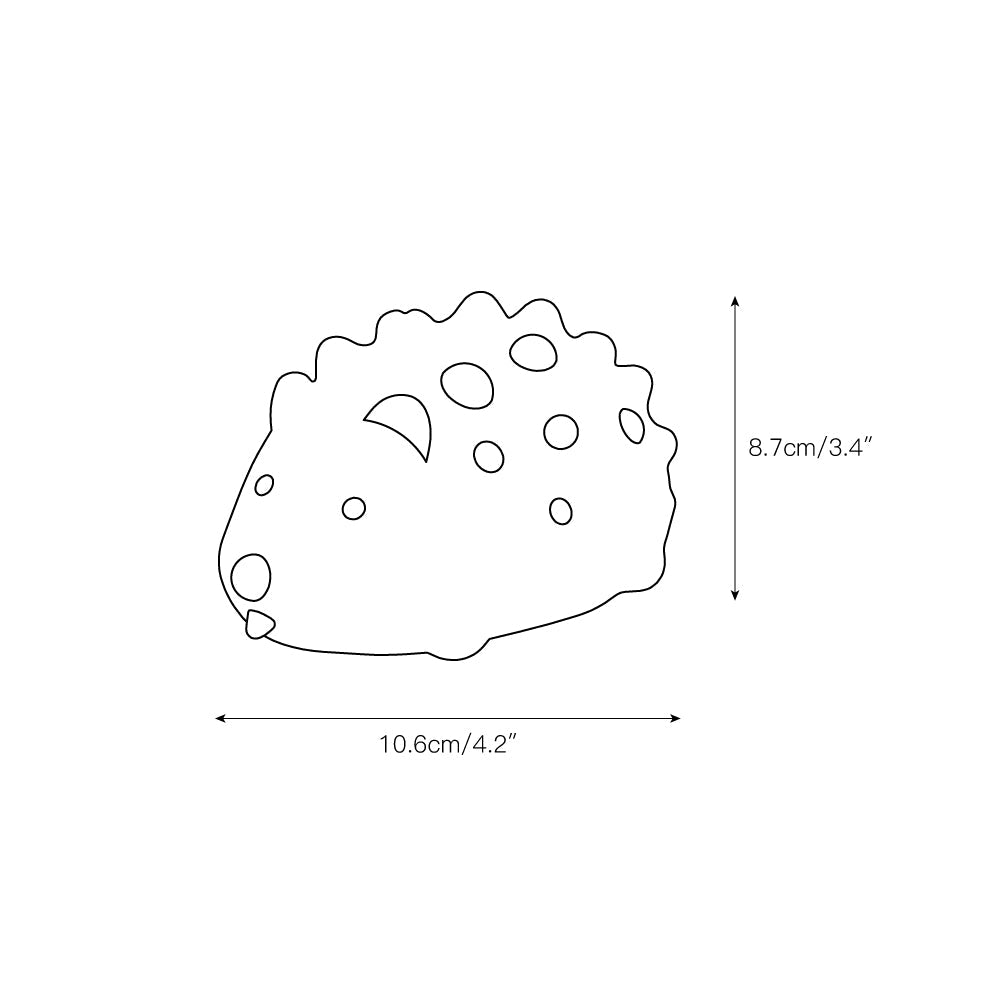 Hedgehog Timing Night Light - Dimmable Silicone Kids Lamp with Built-in Battery
