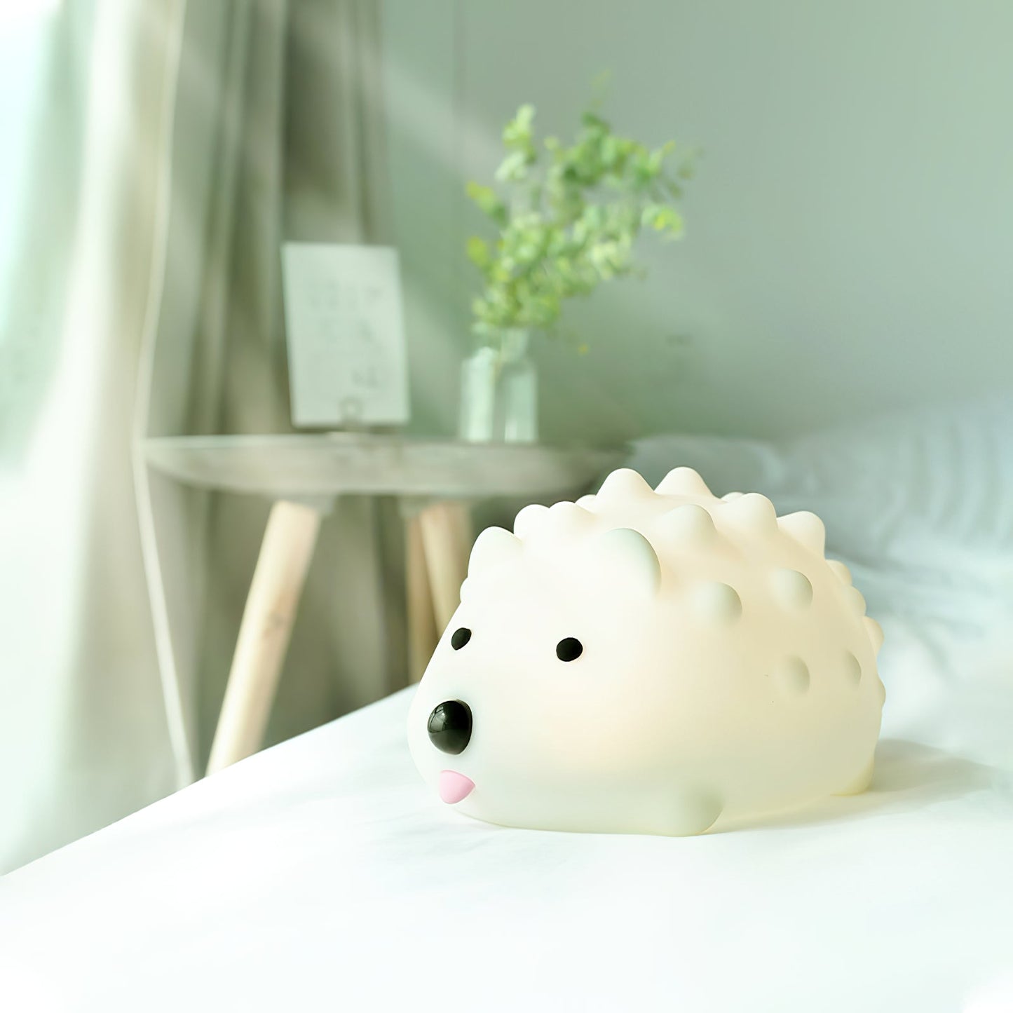 Hedgehog Timing Night Light - Dimmable Silicone Kids Lamp with Built-in Battery