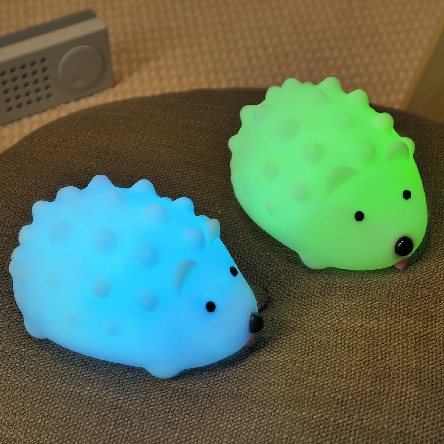 Hedgehog Timing Night Light - Dimmable Silicone Kids Lamp with Built-in Battery