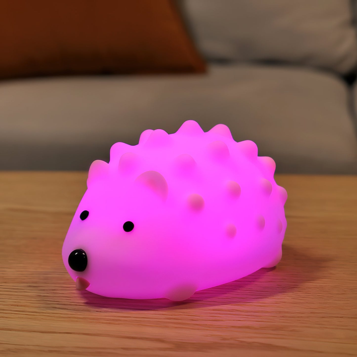 Hedgehog Timing Night Light - Dimmable Silicone Kids Lamp with Built-in Battery