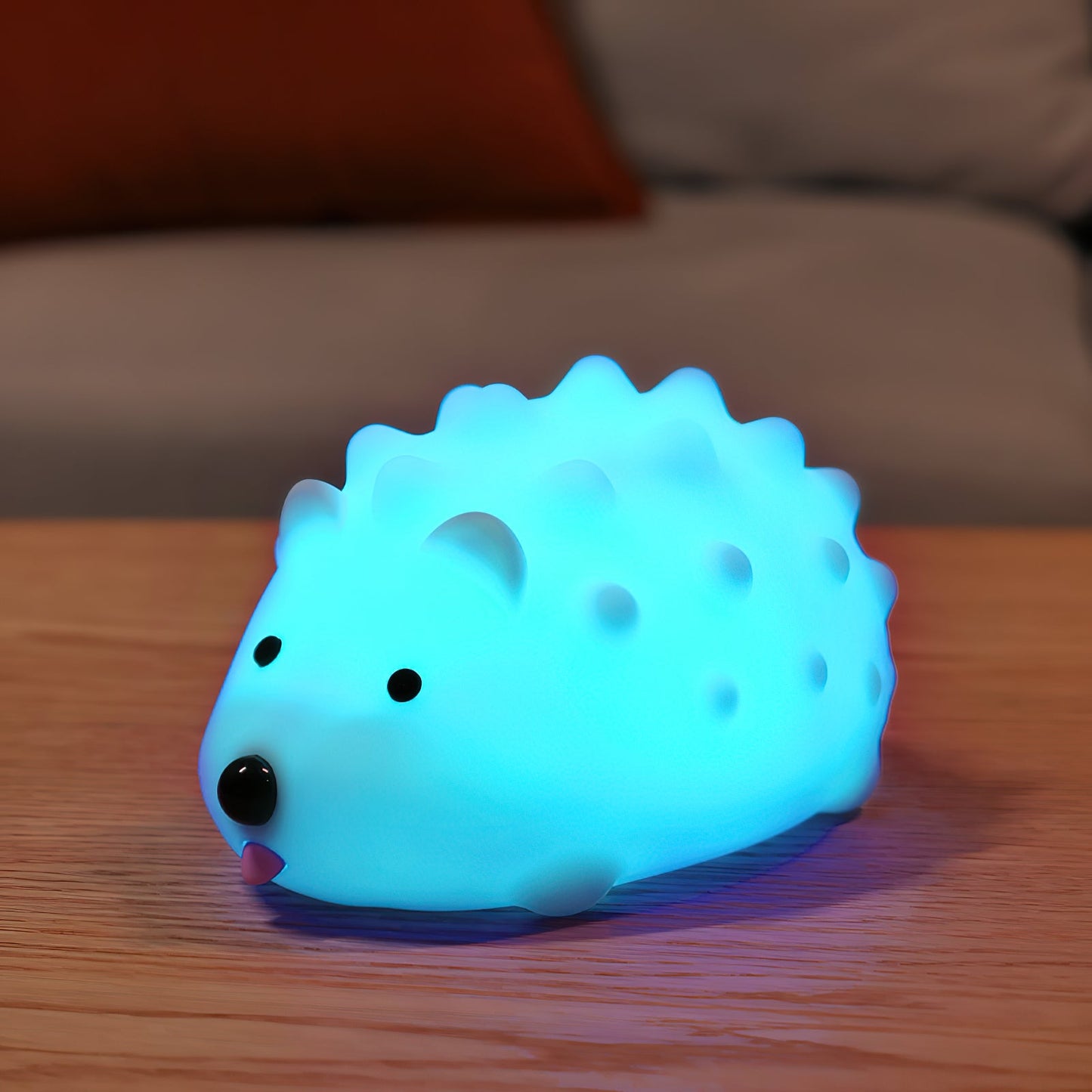 Hedgehog Timing Night Light - Dimmable Silicone Kids Lamp with Built-in Battery