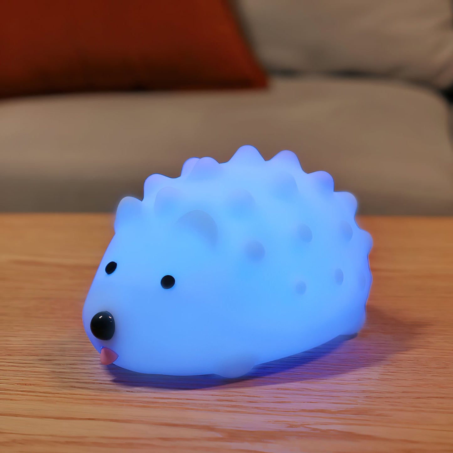 Hedgehog Timing Night Light - Dimmable Silicone Kids Lamp with Built-in Battery