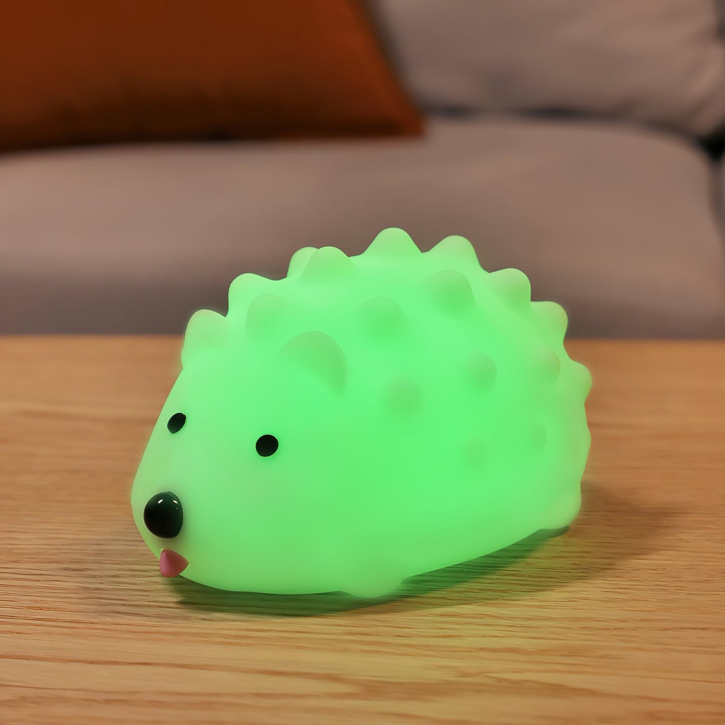 Hedgehog Timing Night Light - Dimmable Silicone Kids Lamp with Built-in Battery