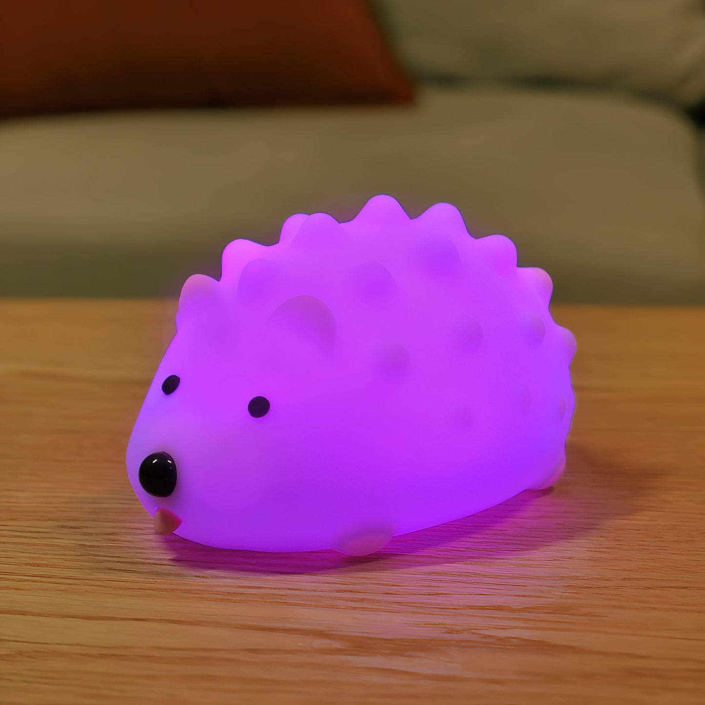 Hedgehog Timing Night Light - Dimmable Silicone Kids Lamp with Built-in Battery