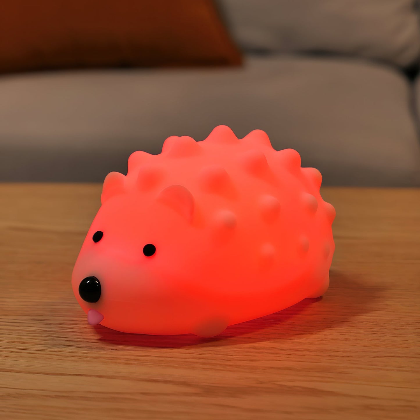 Hedgehog Timing Night Light - Dimmable Silicone Kids Lamp with Built-in Battery