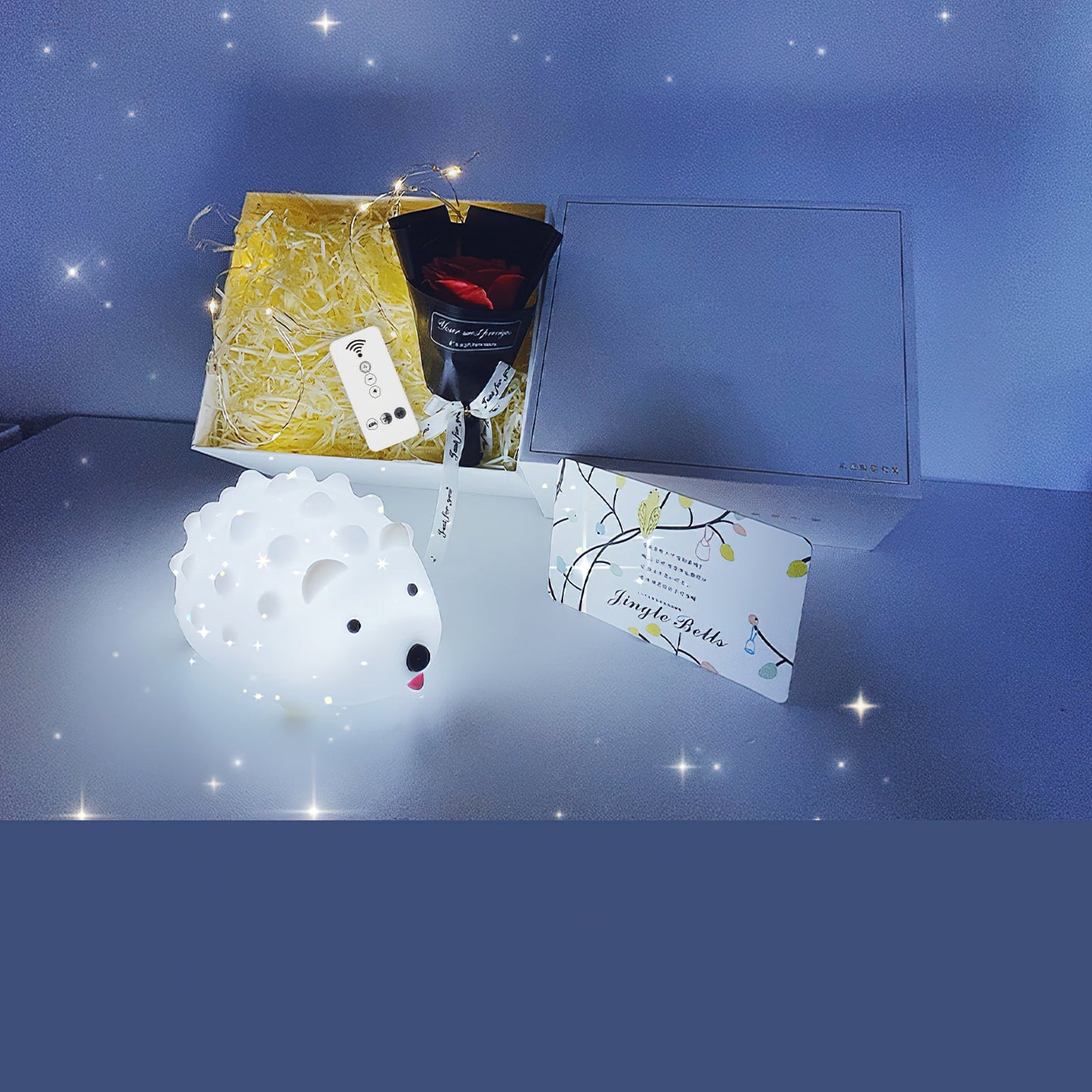 Hedgehog Timing Night Light - Dimmable Silicone Kids Lamp with Built-in Battery