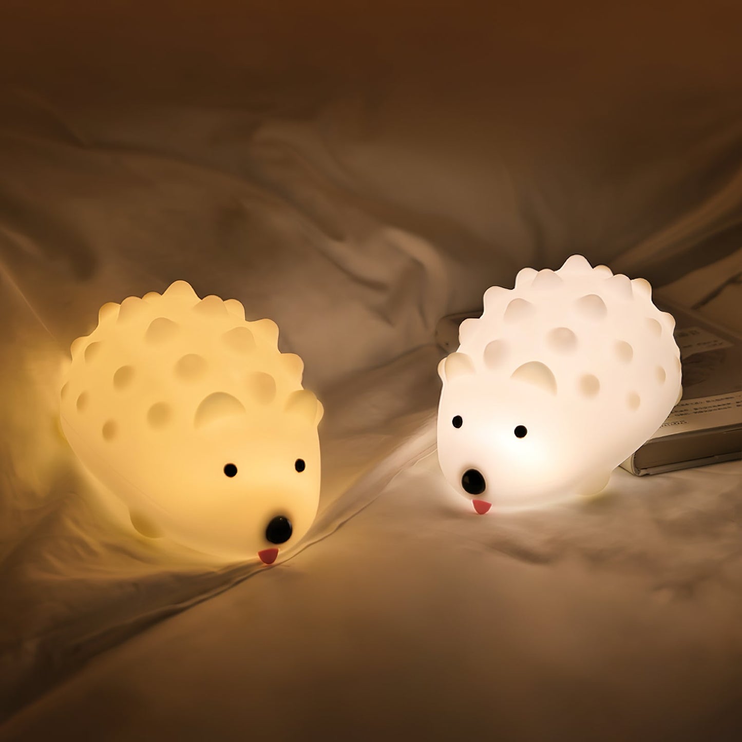 Hedgehog Timing Night Light - Dimmable Silicone Kids Lamp with Built-in Battery