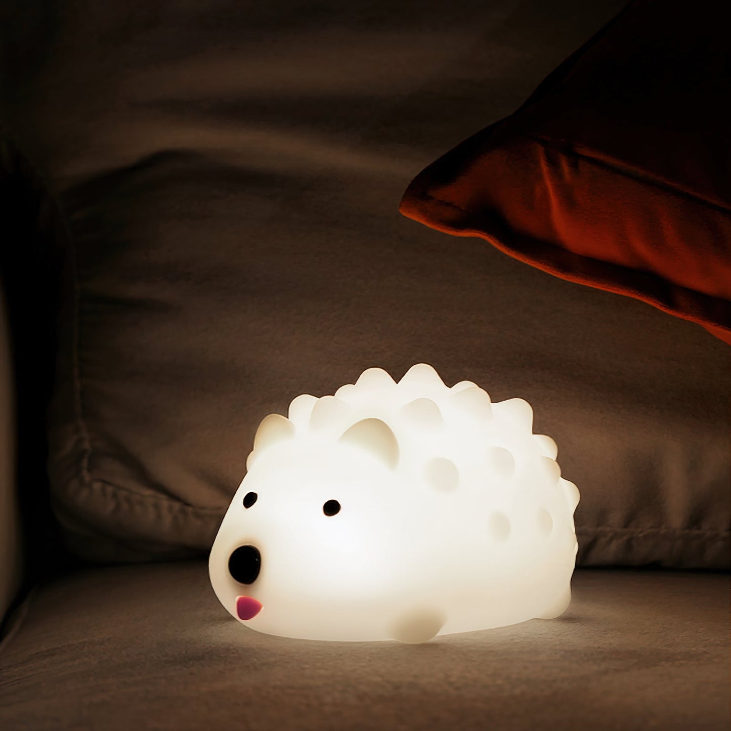 Hedgehog Timing Night Light - Dimmable Silicone Kids Lamp with Built-in Battery