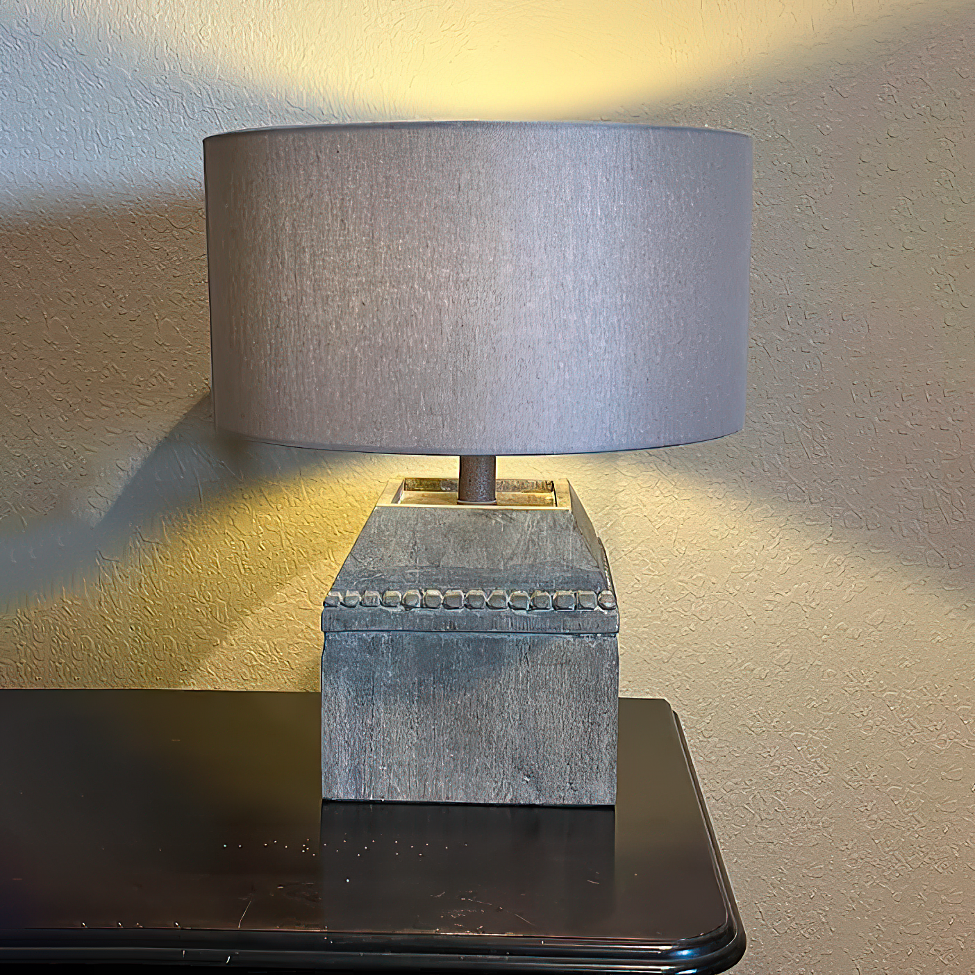 Helena Table Lamp - Solid Wood & Linen Minimalist Desk Light | Japandi Style