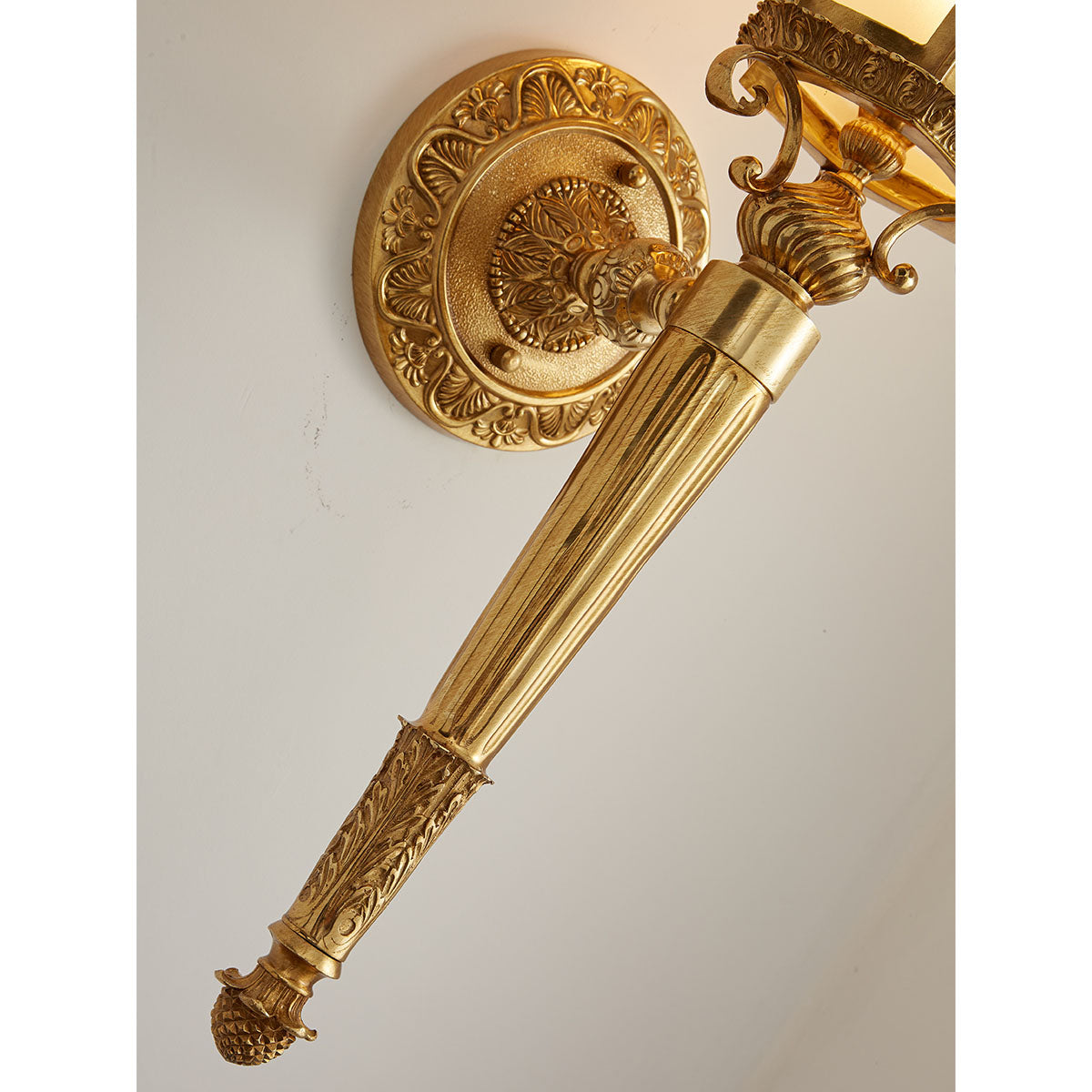 Heritage Wall Lamp - Classic Brass & Crafted Glass Sconce | Luxury Ambient Light