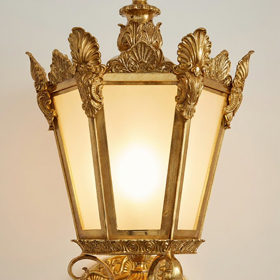 Heritage Wall Lamp - Classic Brass & Crafted Glass Sconce | Luxury Ambient Light