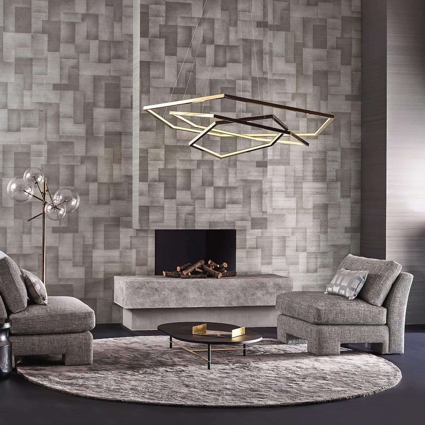 Hexagon Chandelier - Modern Geodesic LED Pendant | Minimalist Geometric Light