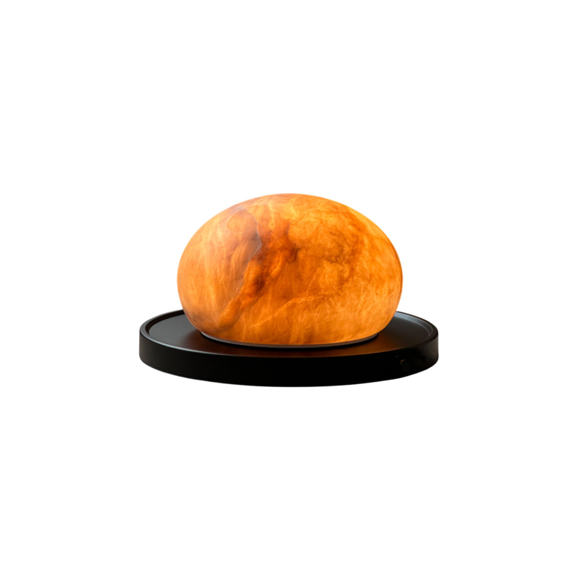 Bolita Alabaster Table Lamp – Low-Profile Spanish Alabaster & Metal Accent Light