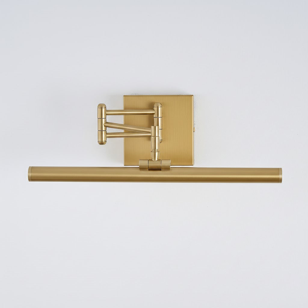 Hinkley Stokes Brass Wall Lamp - Adjustable Integrated LED Bathroom Vanity Light
