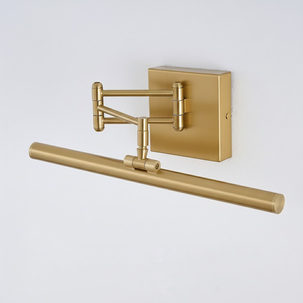 Hinkley Stokes Brass Wall Lamp - Adjustable Integrated LED Bathroom Vanity Light