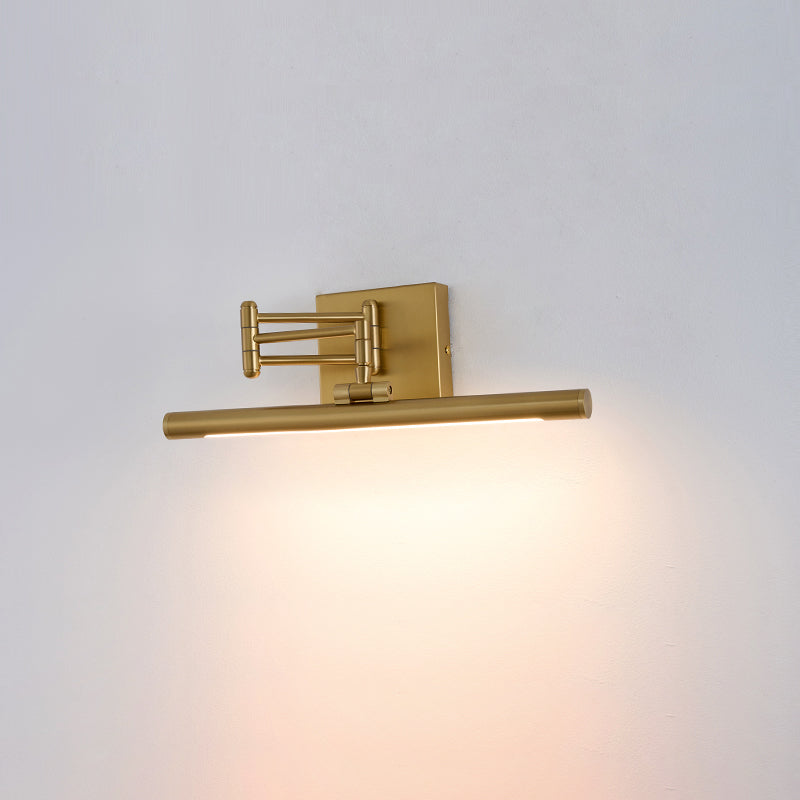 Hinkley Stokes Brass Wall Lamp - Adjustable Integrated LED Bathroom Vanity Light