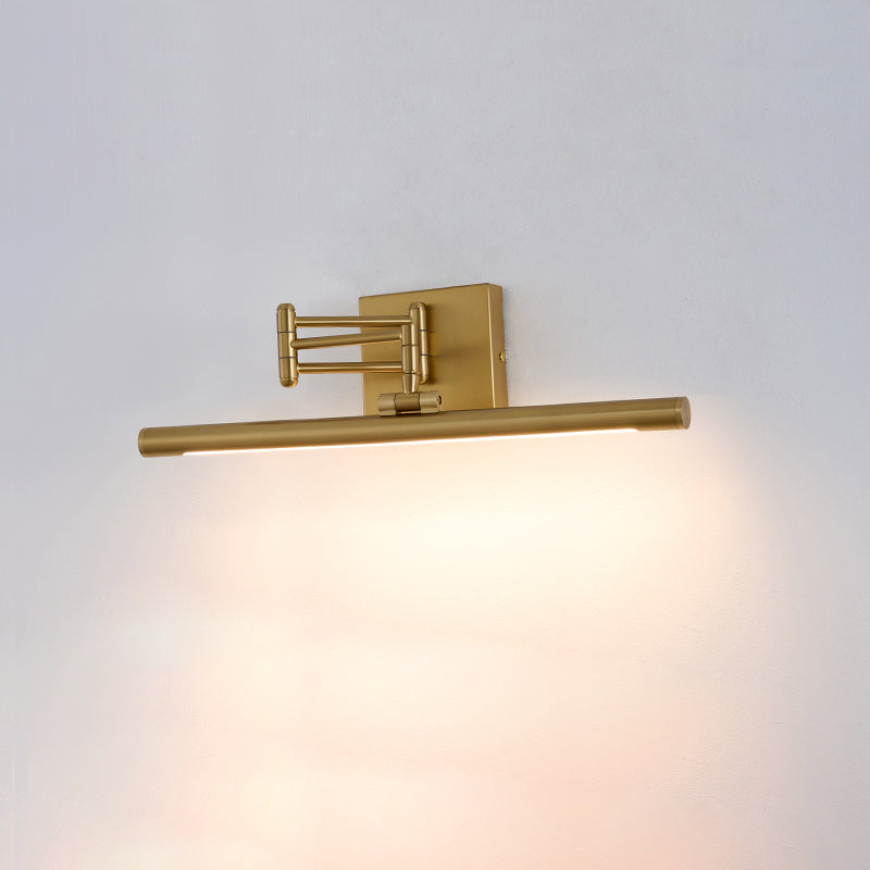 Hinkley Stokes Brass Wall Lamp - Adjustable Integrated LED Bathroom Vanity Light