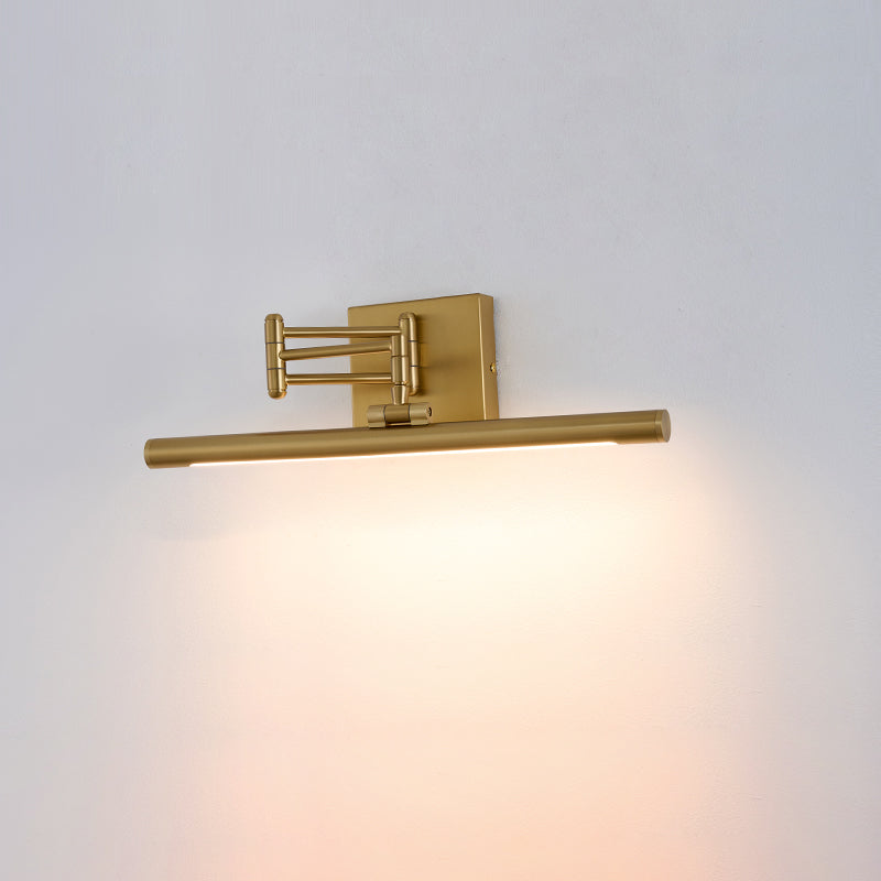 Hinkley Stokes Brass Wall Lamp - Adjustable Integrated LED Bathroom Vanity Light