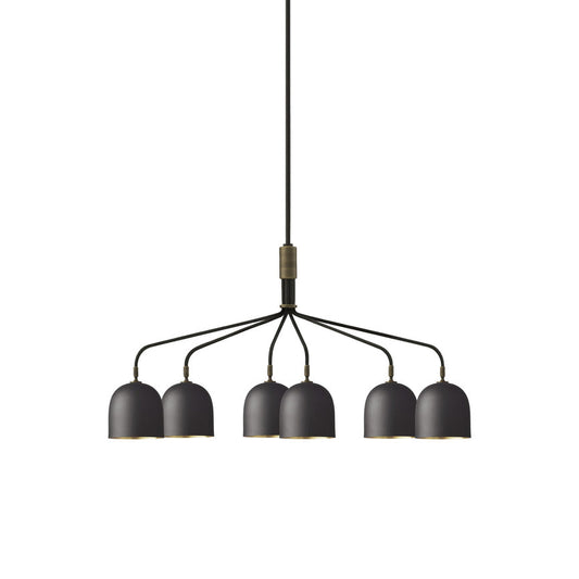 Howard Chandelier - Scandinavian Industrial 4-Head & 6-Head Brass Octopus Arm Chandelier
