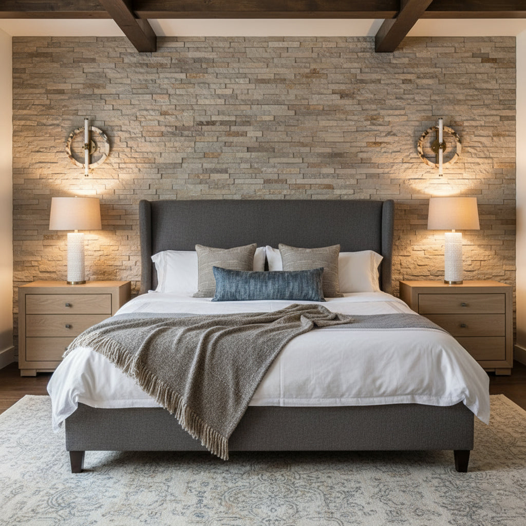 Ice Wall Lamp - Handcrafted Natural Marble & PMMA Diffuser Sculptural LED Wall Sconce