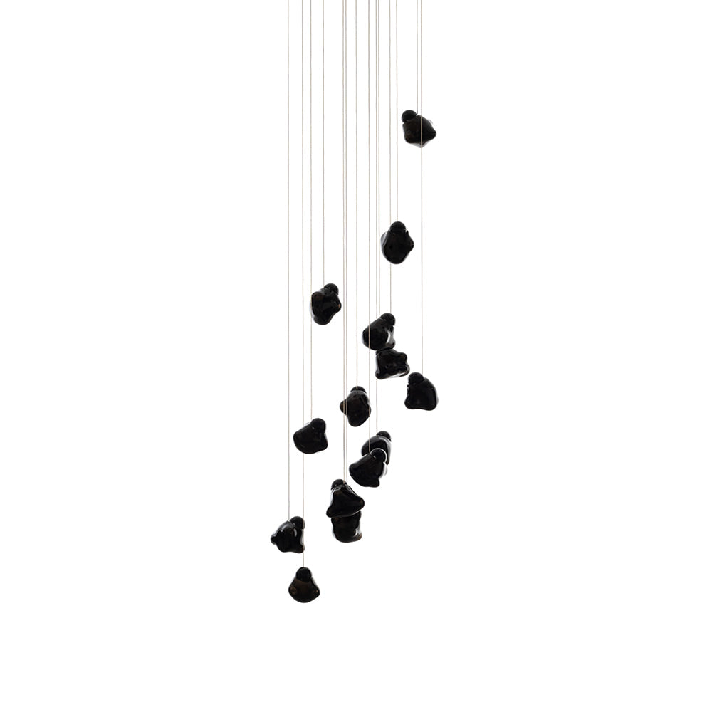 Ice Pier Pendant Lamp - Hand-Blown Sculptural Glass Multi-Pendant Cascade