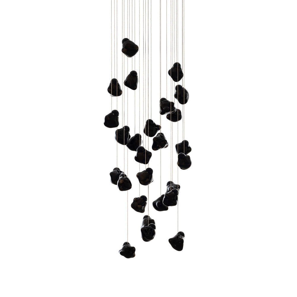 Ice Pier Pendant Lamp - Hand-Blown Sculptural Glass Multi-Pendant Cascade