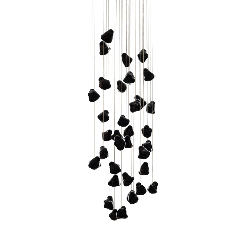 Ice Pier Pendant Lamp - Hand-Blown Sculptural Glass Multi-Pendant Cascade