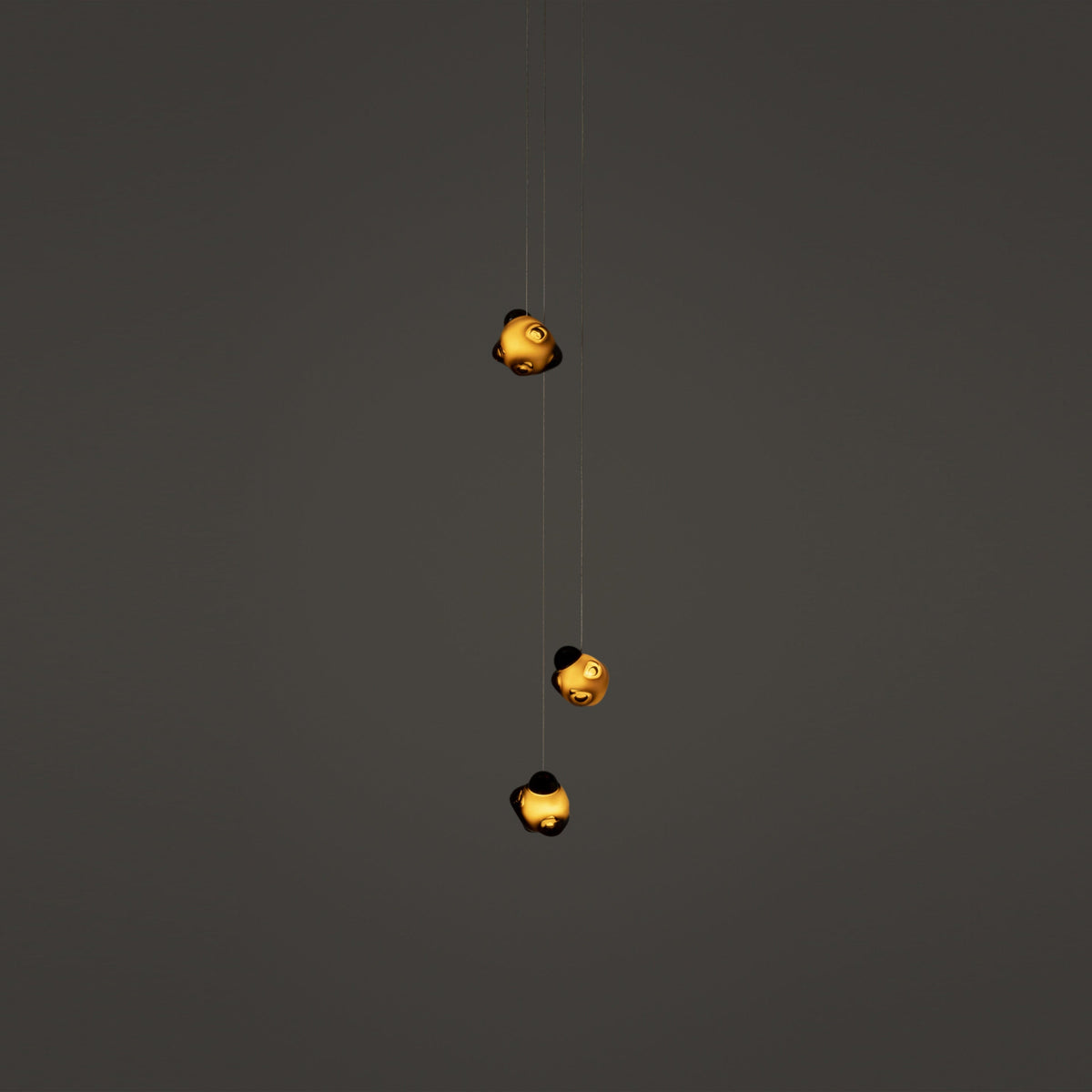 Ice Pier Pendant Lamp - Hand-Blown Sculptural Glass Multi-Pendant Cascade