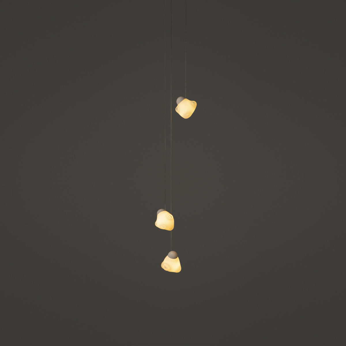Ice Pier Pendant Lamp - Hand-Blown Sculptural Glass Multi-Pendant Cascade