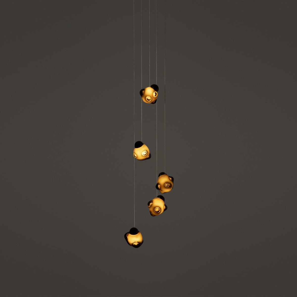 Ice Pier Pendant Lamp - Hand-Blown Sculptural Glass Multi-Pendant Cascade