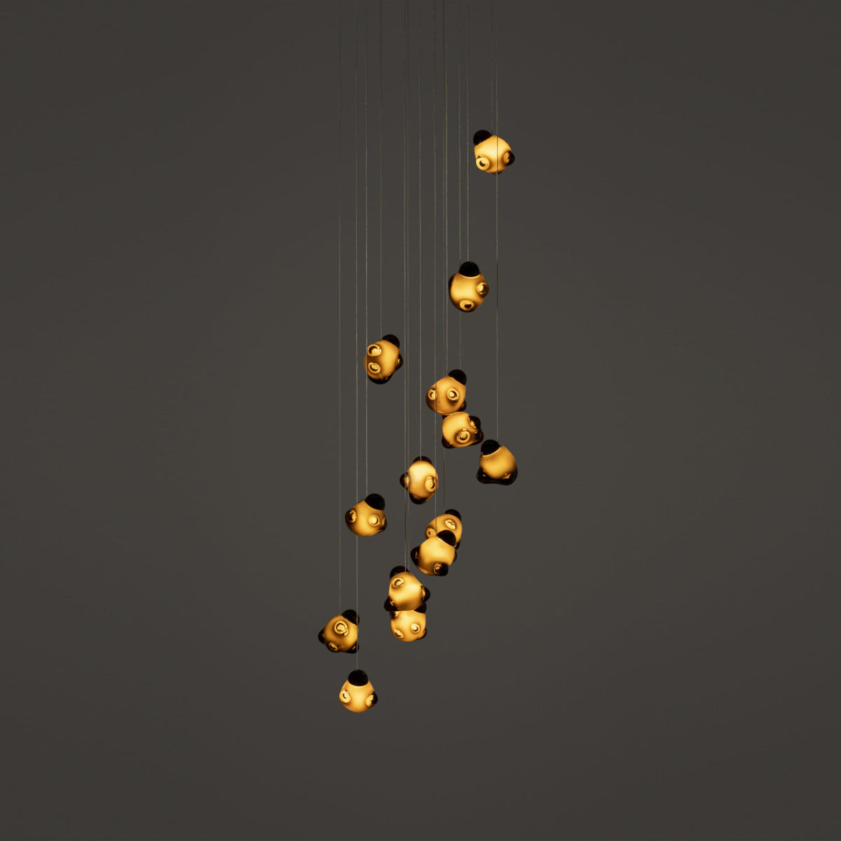 Ice Pier Pendant Lamp - Hand-Blown Sculptural Glass Multi-Pendant Cascade