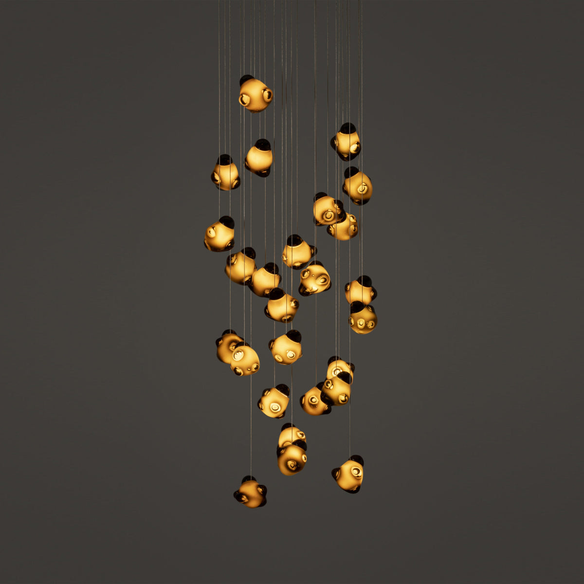 Ice Pier Pendant Lamp - Hand-Blown Sculptural Glass Multi-Pendant Cascade