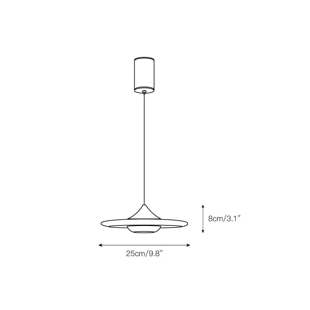 Ipno LED Alabaster Pendant Light - Sleek Aluminum & Natural Spanish Alabaster Disc Pendant