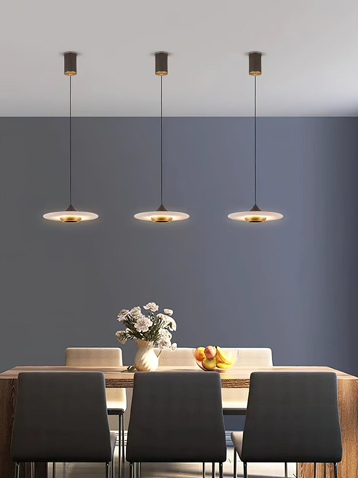 Ipno LED Alabaster Pendant Light - Sleek Aluminum & Natural Spanish Alabaster Disc Pendant