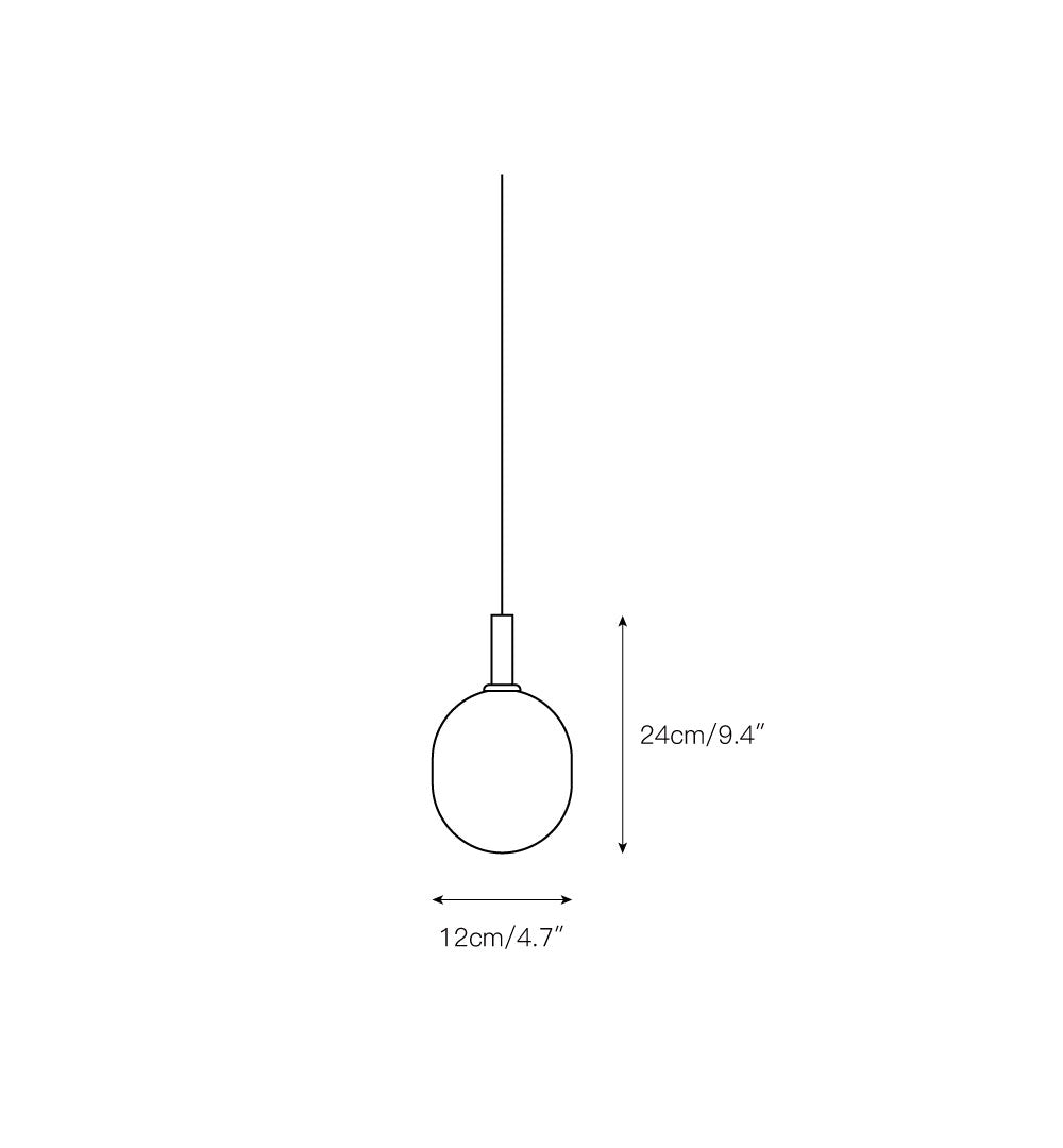 Matteo Horizontal Pendant Lamp - Nature-Inspired Modular Glass Globe Linear Light