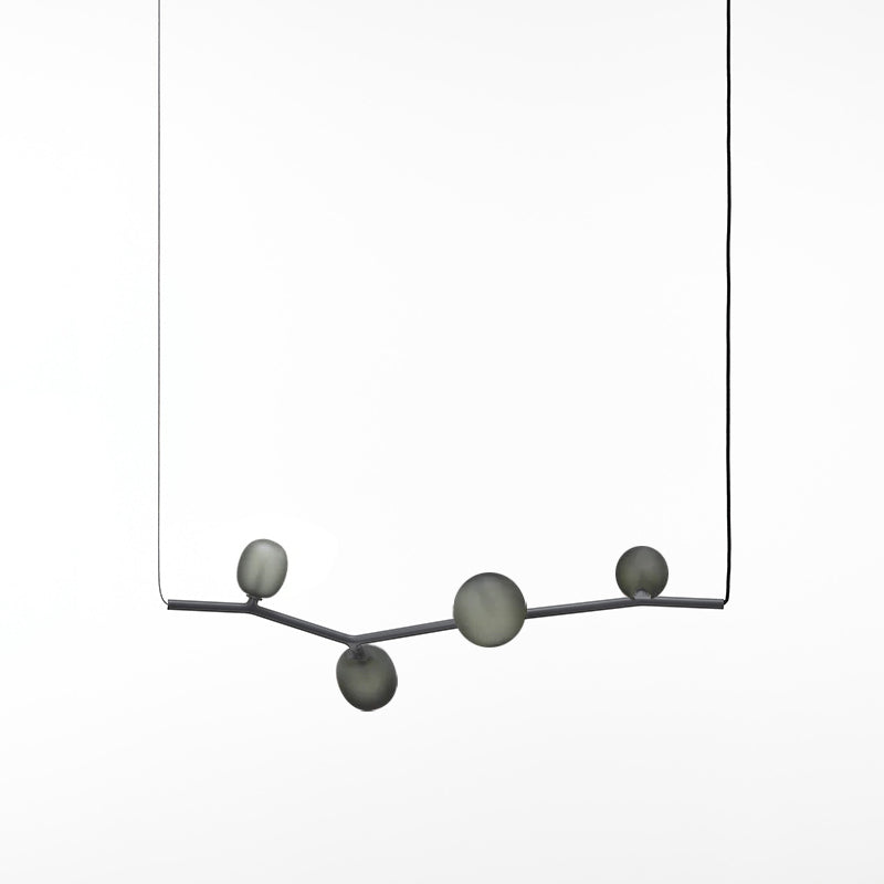 Matteo Horizontal Pendant Lamp - Nature-Inspired Modular Glass Globe Linear Light