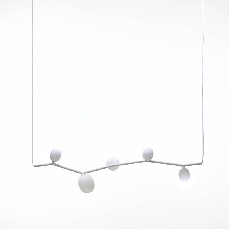 Matteo Horizontal Pendant Lamp - Nature-Inspired Modular Glass Globe Linear Light