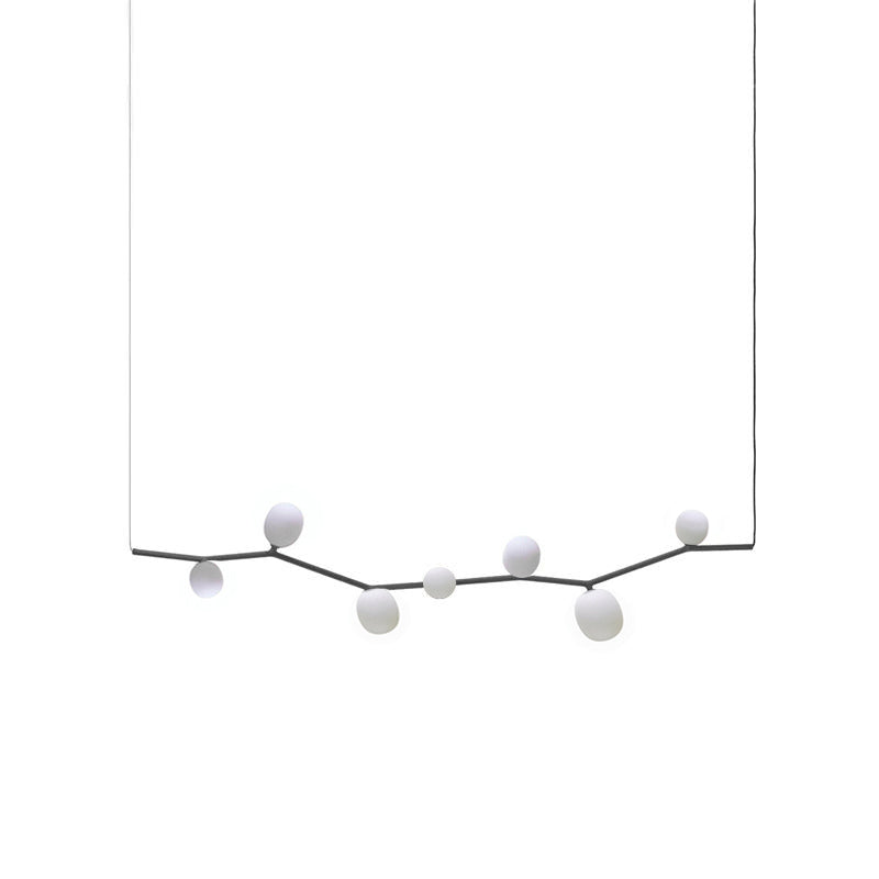 Matteo Horizontal Pendant Lamp - Nature-Inspired Modular Glass Globe Linear Light