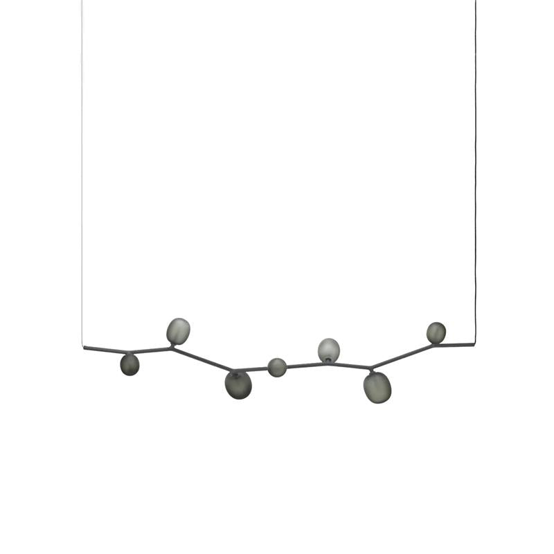 Matteo Horizontal Pendant Lamp - Nature-Inspired Modular Glass Globe Linear Light