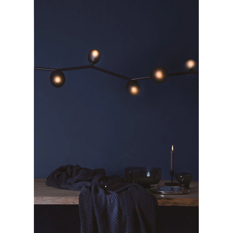 Matteo Horizontal Pendant Lamp - Nature-Inspired Modular Glass Globe Linear Light