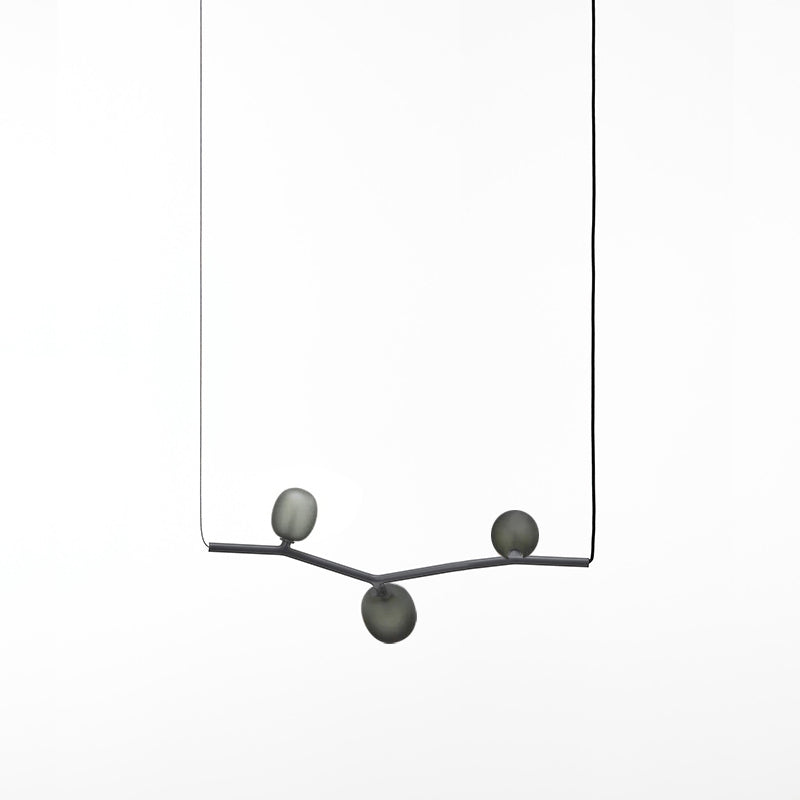 Matteo Horizontal Pendant Lamp - Nature-Inspired Modular Glass Globe Linear Light